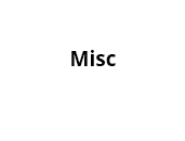 Miscellaneous